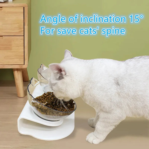 Cat Non-Slip Double Food Bowl