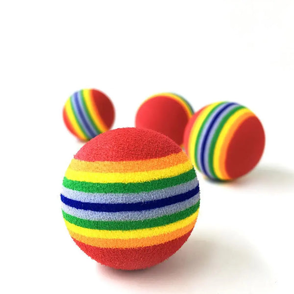 Cat Colorful Chewing Ball Toy