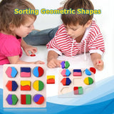 Wooden Geometric Shapes Montessori Toy