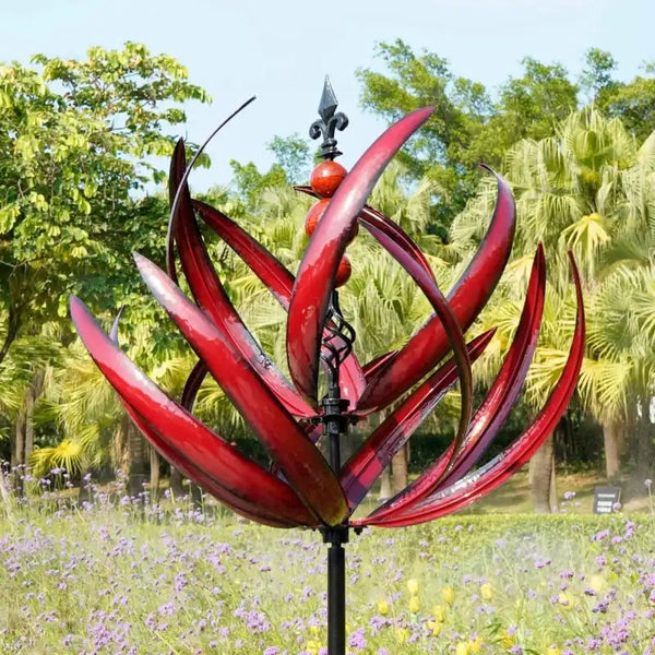 3D Metal Windmill Sculpture