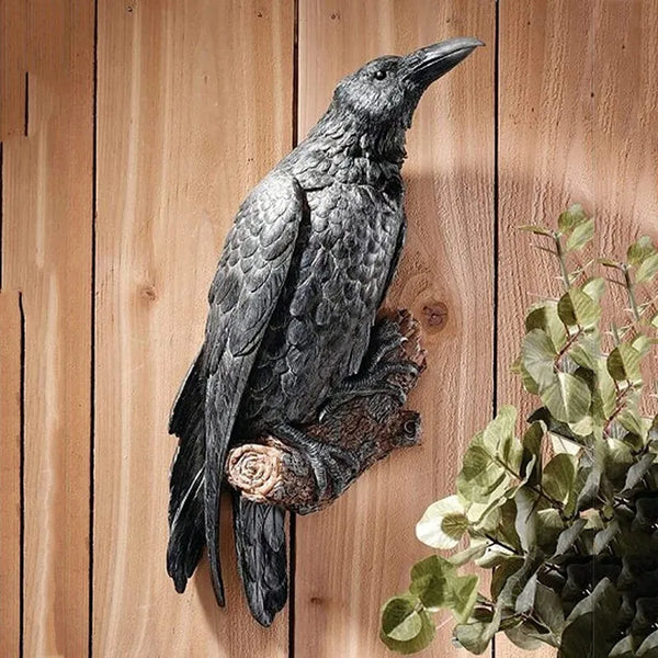 Outdoor Bird Crow Sculpture