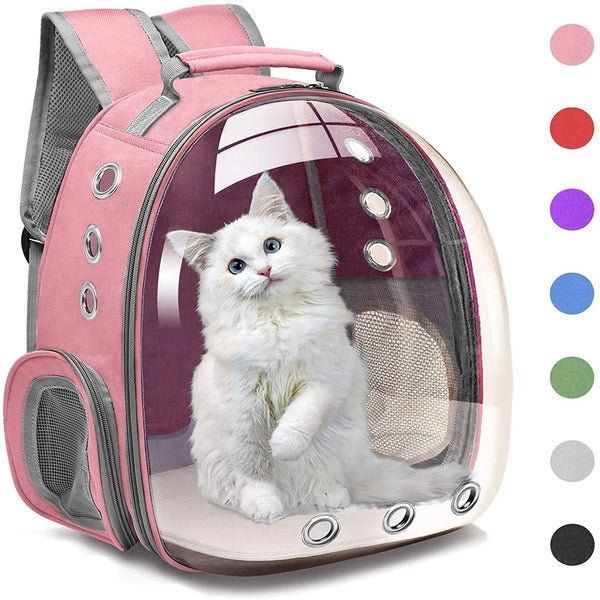 Cat Breathable Transparent Travel Bag