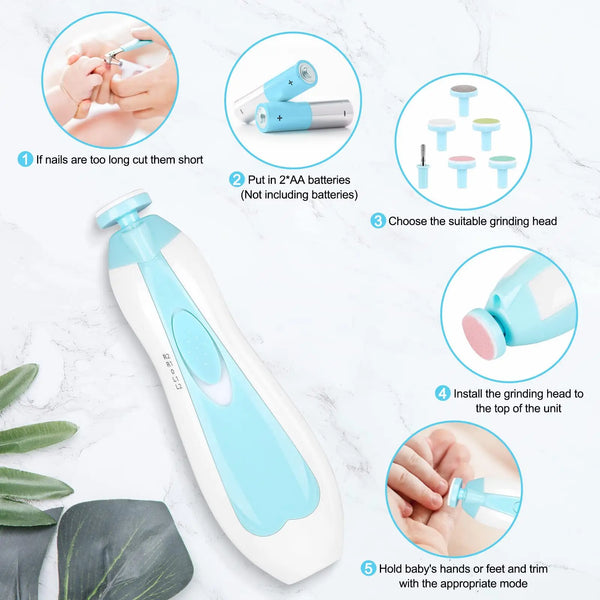 Baby Multifunctional Electric Nail Trimmer