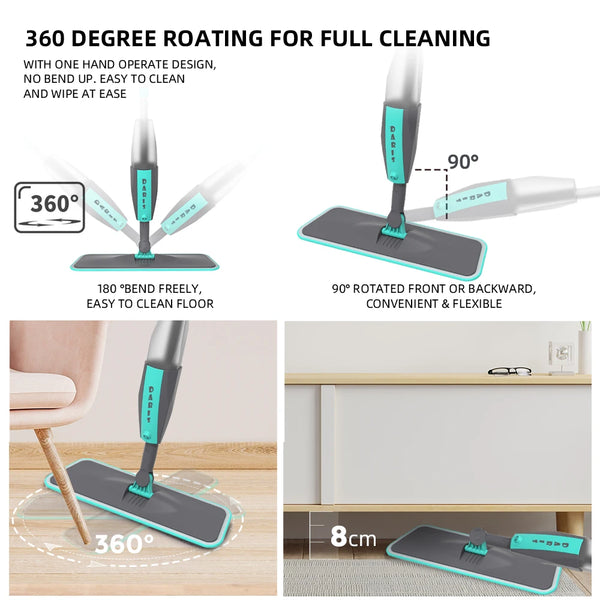 Rotation Flat Spray Cleaning Sweeper