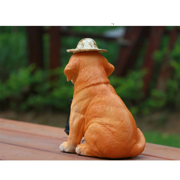 Garden Dog Light Sculpture