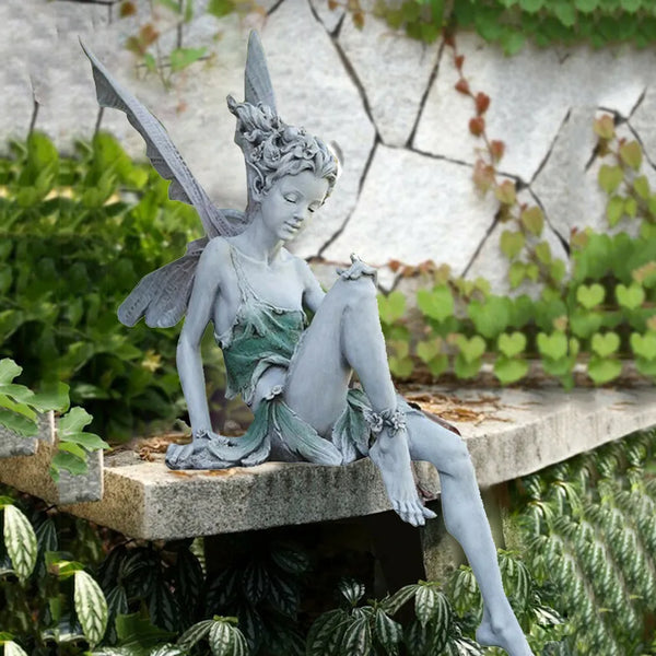 Outdoor Fairy Flower Sculpture