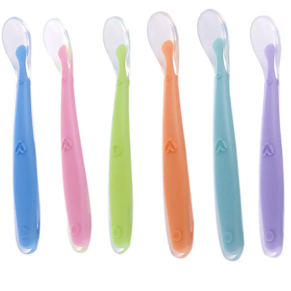 Baby Silicone Eating Training Spoon